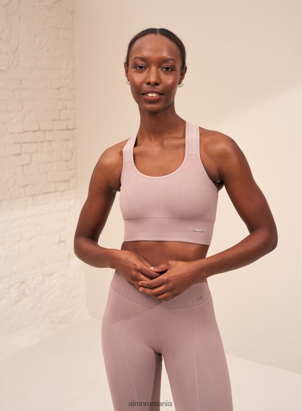 îmbrăcăminte AIM'N dusty violet luxe fără cusături sutien tank cu susținere înaltă femei F22RH4225
