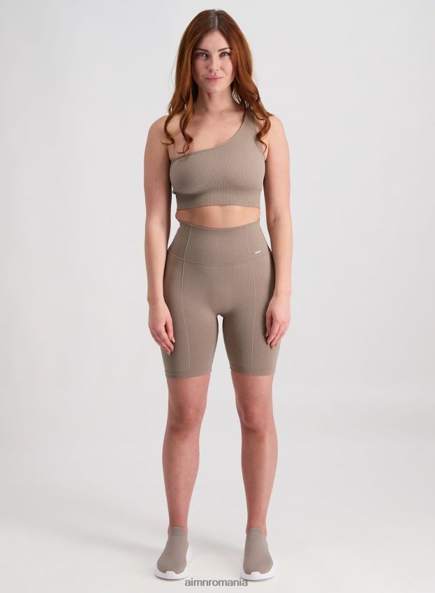 îmbrăcăminte AIM'N sutien cu bretele fără cusături cu coaste espresso femei F22RH4169
