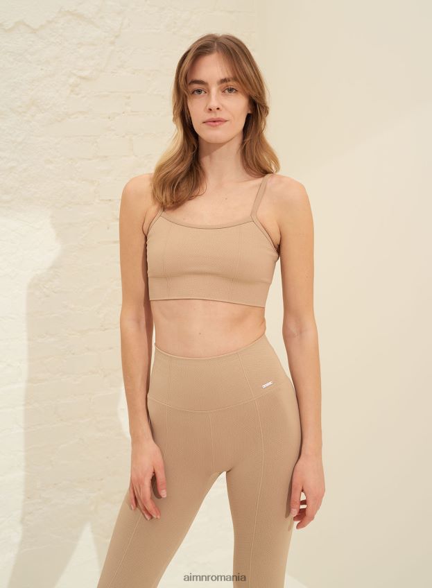 îmbrăcăminte AIM'N sutien cu bretele fără cusături de lux bej solid femei F22RH4238