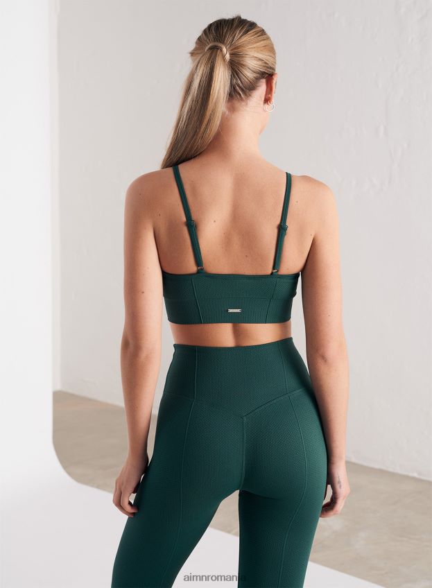 îmbrăcăminte AIM'N sutien cu bretele fără cusături de lux verde pin femei F22RH4256