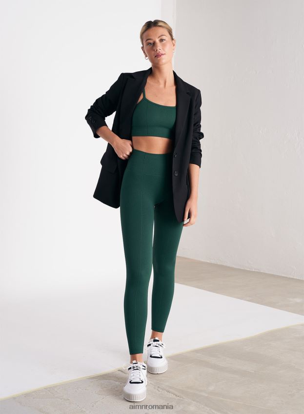 îmbrăcăminte AIM'N sutien cu bretele fără cusături de lux verde pin femei F22RH4256