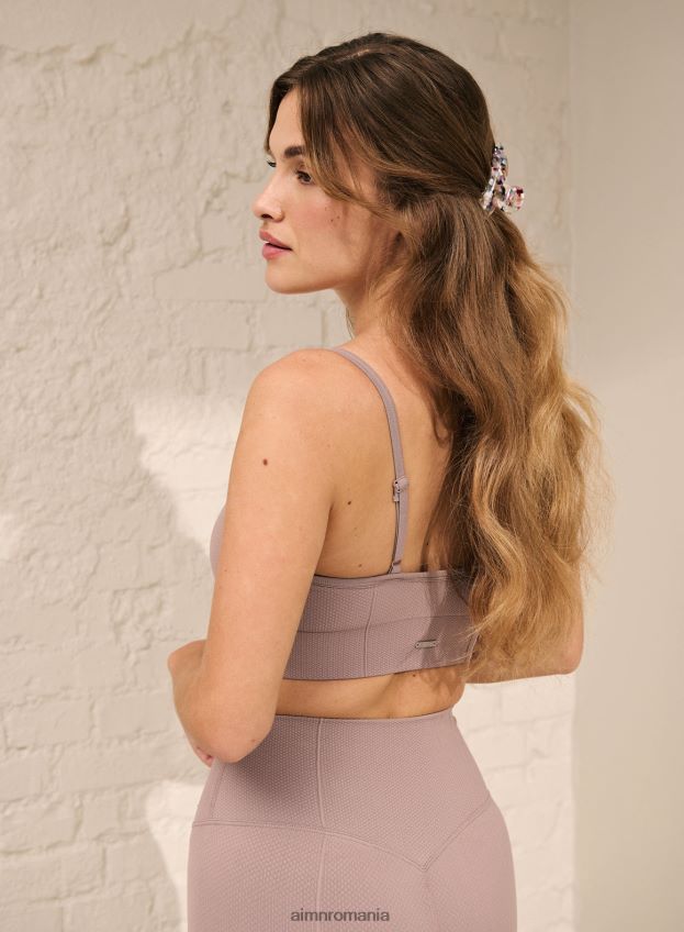 îmbrăcăminte AIM'N sutien cu bretele fără cusături de lux violet praf femei F22RH4226