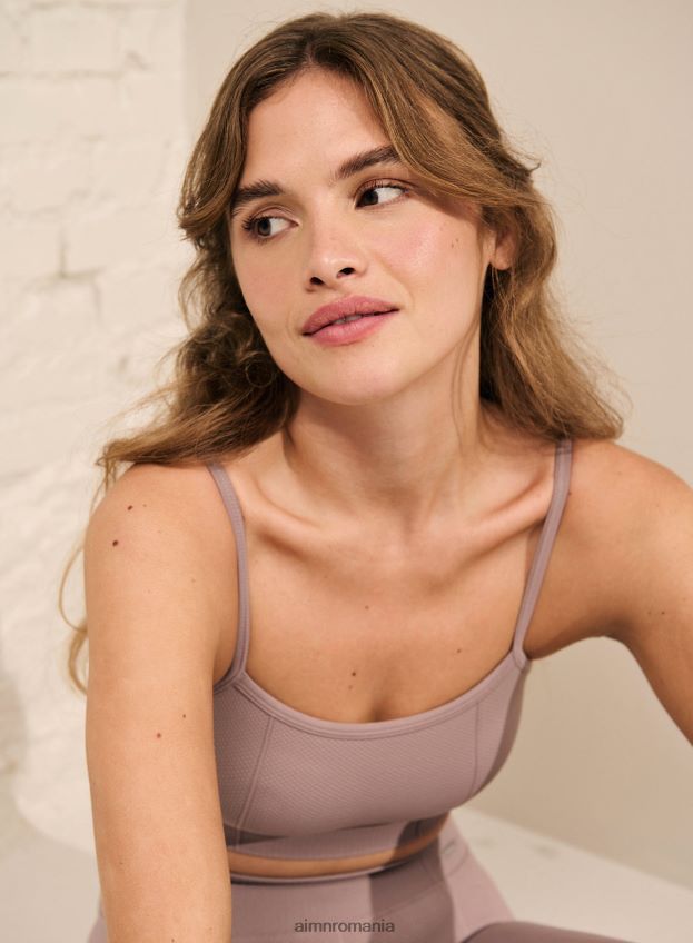 îmbrăcăminte AIM'N sutien cu bretele fără cusături de lux violet praf femei F22RH4226