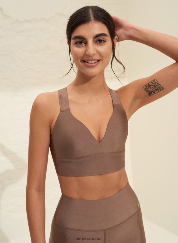 îmbrăcăminte AIM'N sutien cu formă sculptată strălucitoare macchiato femei F22RH454