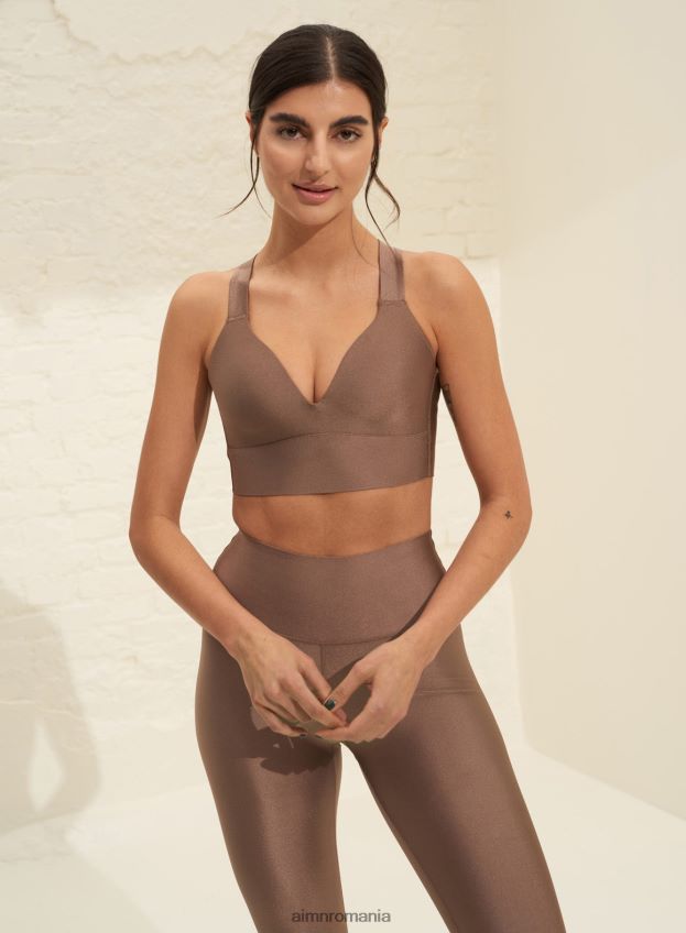 îmbrăcăminte AIM'N sutien cu formă sculptată strălucitoare macchiato femei F22RH454
