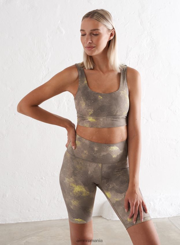 îmbrăcăminte AIM'N sutien cu miez cu imprimeu crush limonade femei F22RH4258