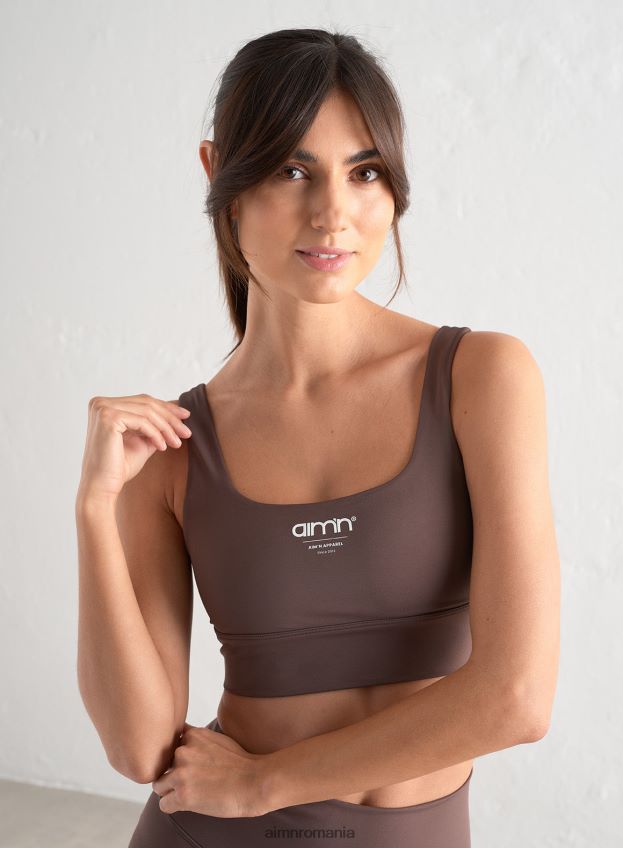 îmbrăcăminte AIM'N sutien cu miez cu margini macchiato femei F22RH4214
