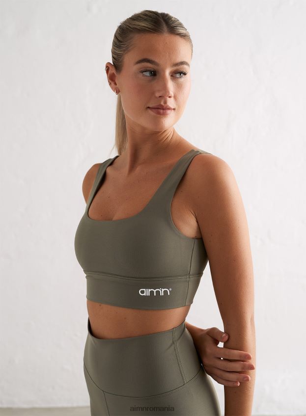 îmbrăcăminte AIM'N sutien cu miez de măsline femei F22RH4163