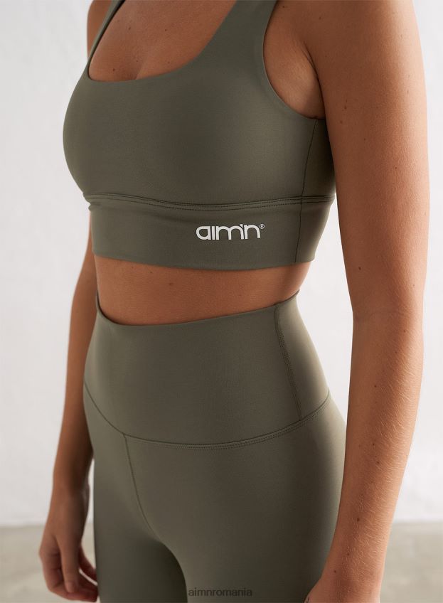 îmbrăcăminte AIM'N sutien cu miez de măsline femei F22RH4163