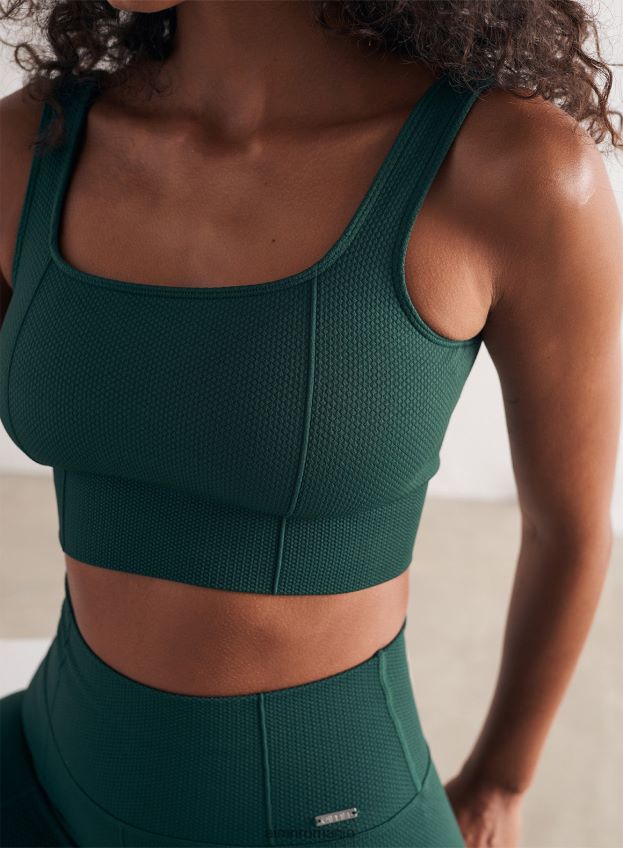 îmbrăcăminte AIM'N sutien de lux fără cusături verde pin femei F22RH4239