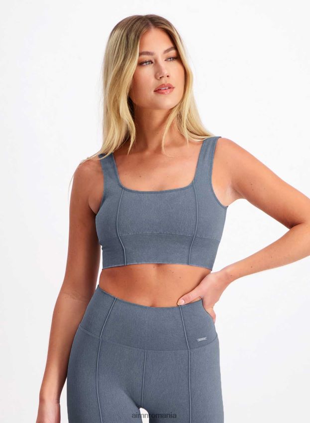 îmbrăcăminte AIM'N sutien din denim spălat fără cusături femei F22RH4262
