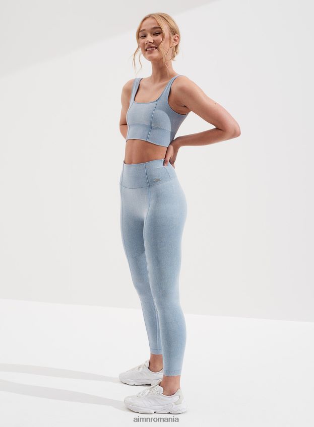îmbrăcăminte AIM'N sutien din denim ușor spălat fără cusături femei F22RH4278
