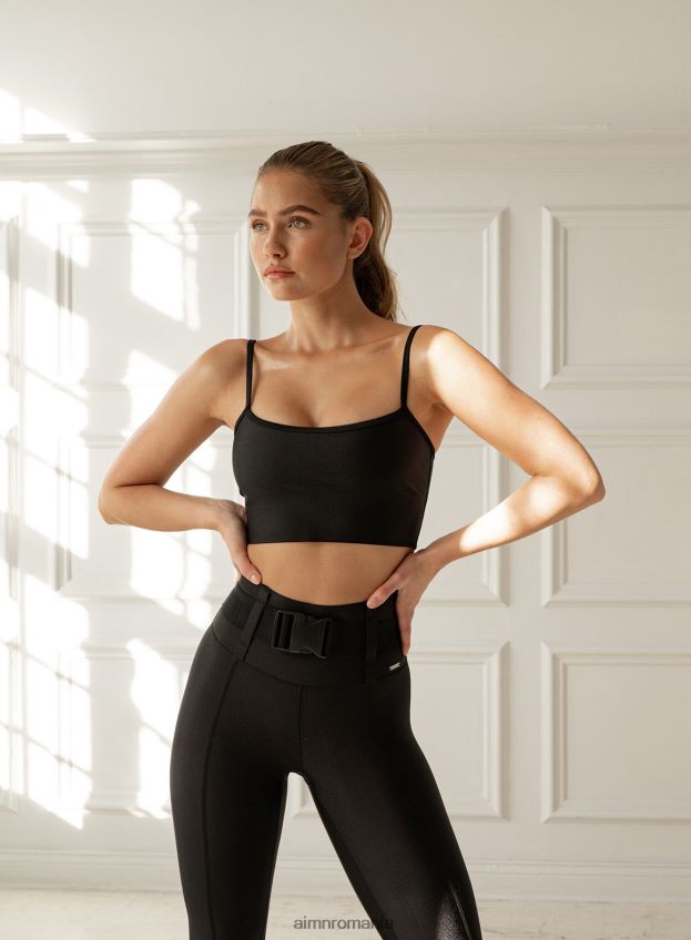 îmbrăcăminte AIM'N sutien negru cu strălucire femei F22RH4171