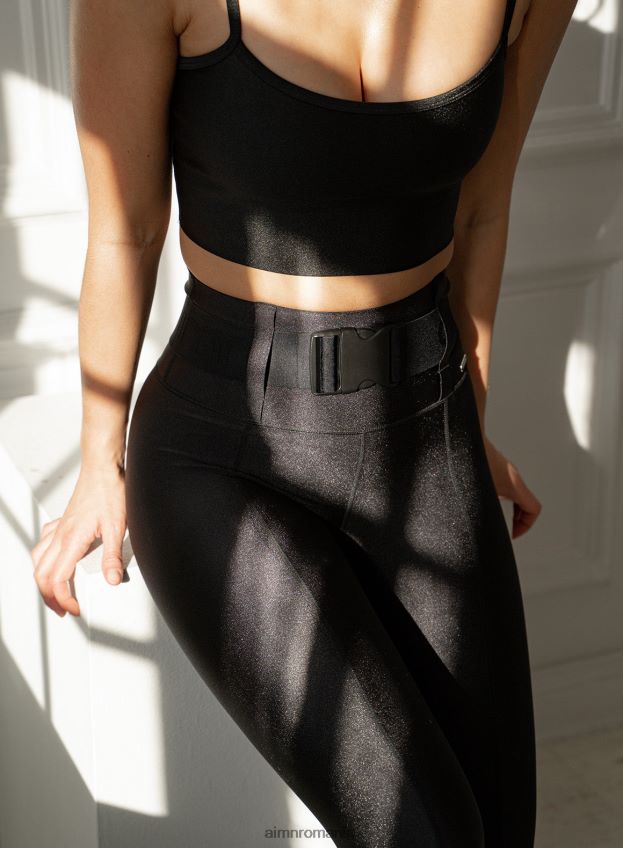 îmbrăcăminte AIM'N sutien negru cu strălucire femei F22RH4171
