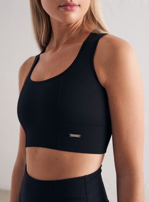 îmbrăcăminte AIM'N sutien negru de lux fără cusături de susținere înaltă femei F22RH4201