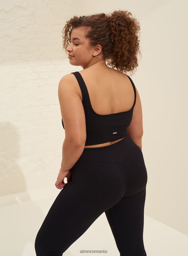 îmbrăcăminte AIM'N sutien negru de lux fără cusături femei F22RH4195