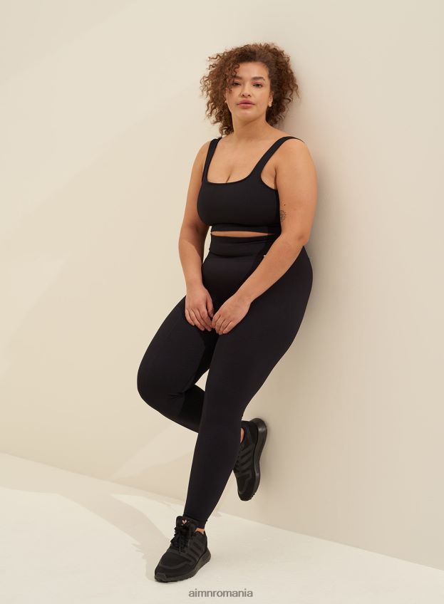 îmbrăcăminte AIM'N sutien negru de lux fără cusături femei F22RH4195