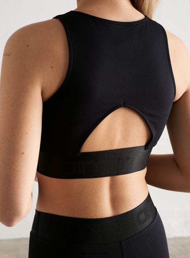 îmbrăcăminte AIM'N sutien tank fără cusături legat negru femei F22RH4218