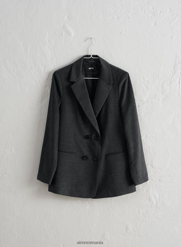 îmbrăcăminte AIM'N blazer din lână la două piept femei F22RH4749