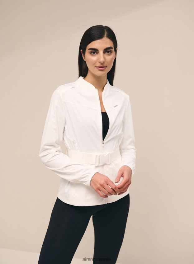 îmbrăcăminte AIM'N jachetă albă softshell elastică în 4 direcții femei F22RH4719