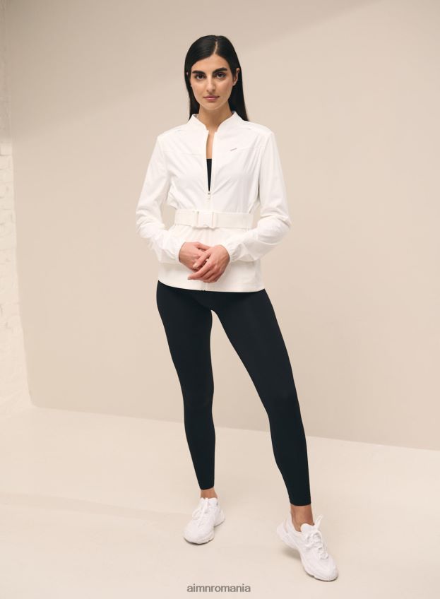 îmbrăcăminte AIM'N jachetă albă softshell elastică în 4 direcții femei F22RH4719