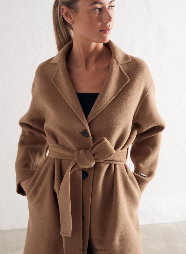 îmbrăcăminte AIM'N palton clasic camel femei F22RH4735