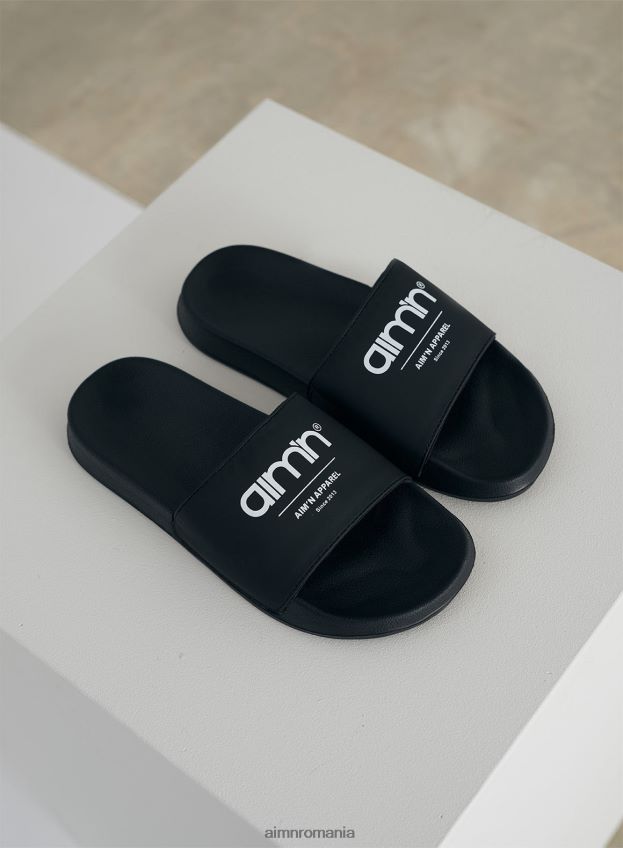 pantofi AIM'N diapozitive cu logo femei F22RH4761